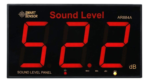 Konnon Medidor De Nivel De Sonido Con Pantalla Lcd Grande Mo