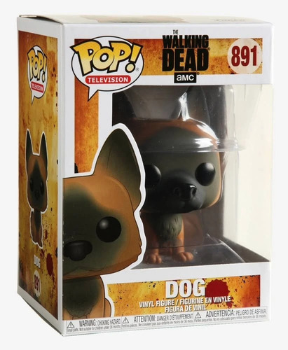 Boneco Funko Pop! Dog Cachorro Flocked The Walking Dead #891