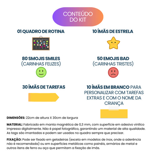 Quadro De Rotina E Tarefas Diária Infantil Incentivo Heróis