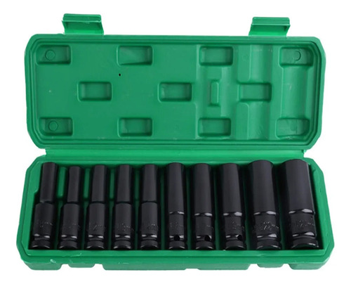 W Conjunto De Soquetes De Impacto Longo 1/2 8 A 24 Mm, 10