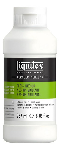 Médium Acrílico E Verniz Brilhante Liquitex 237ml Cor Branco