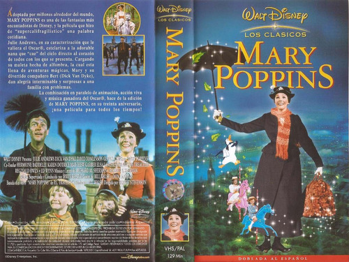 Mary Poppins Vhs Walt Disney Clasico Infantil Max_wal