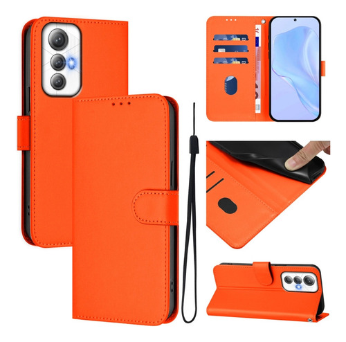 Funda De Poliuretano De Color Liso Para Cubot Max 5