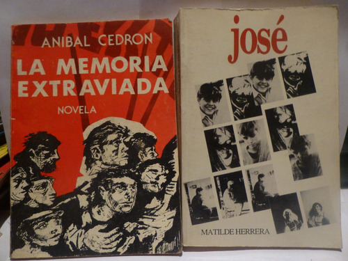 Lote X2 Libros Novela/biografia, La Memoria Extraviada/ Jose