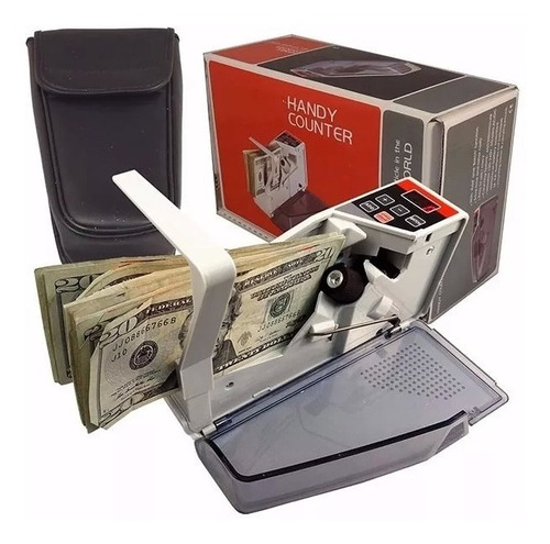 Contadora De Billetes Portátil Máquina Contar Dinero + Funda