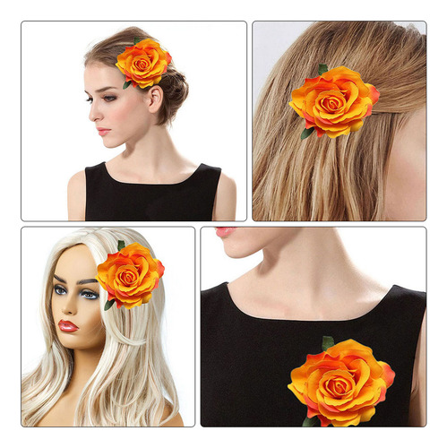 Zt 8pcs Pinza Para El Pelo Con Forma De Rosa Con Decora
