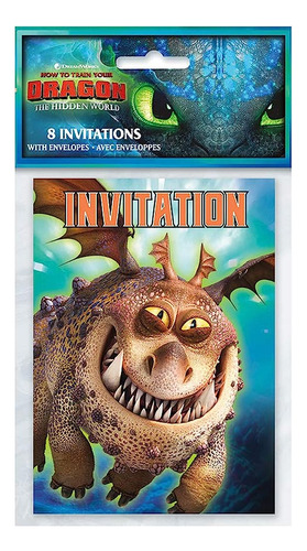 Invitaciones Únicas A La Fiesta De Tu Dragón | | De 4,50  X 