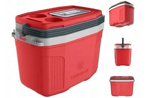 Caixa Térmica Cooler Com Alça Praia Pesca Camping