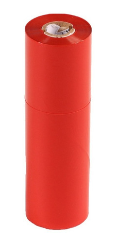 50 Ribbon Cera 110mm X 74mtrs Color Rojo Zebra, Tsc, Roltec