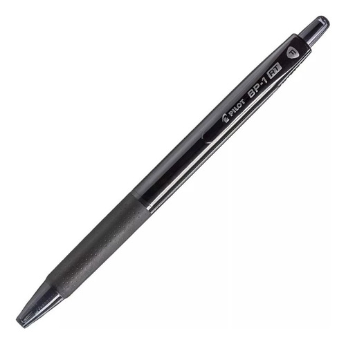 Bolígrafos Pilot Punto Fino Bp1 Retráctil Tinta Negra 12 Pzs