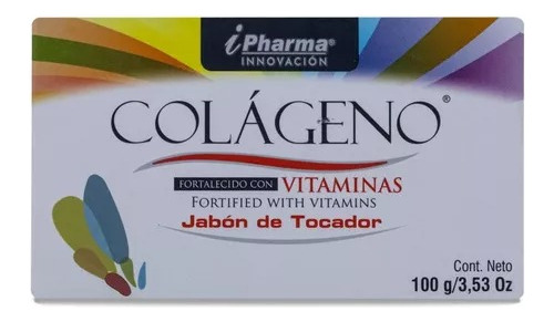Jabon De Colageno Fortalecido Con Vitaminas 100 G