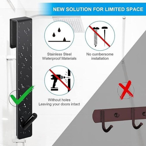 Ganchos Para Puertas De Vidrio, 2-4 Unidades, Soporte De Ace