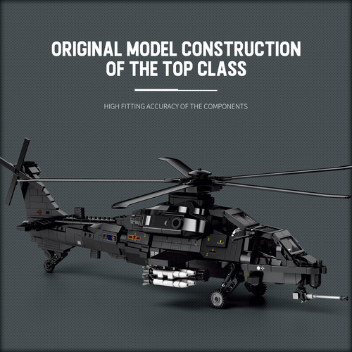 Serie Militar De Bloques De Construcción De Helicópteros Arm