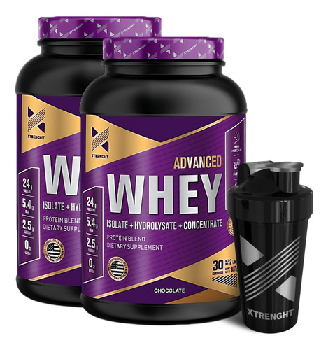 Combo 2u. Advance Whey Protein Xtrenght® + Shaker 600cm3