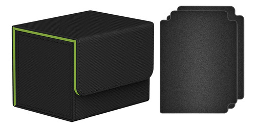 Caja De Baraja De Cartas Coleccionables, Verde Negro