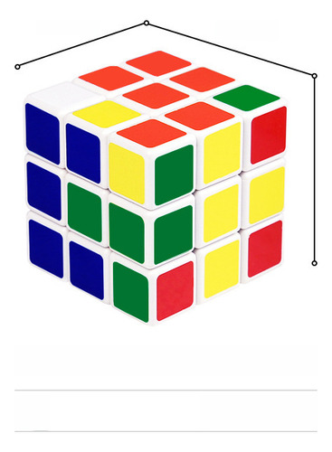 Variáveis Abstract Rubik's Cube - Cubo Liso De 3 Camadas