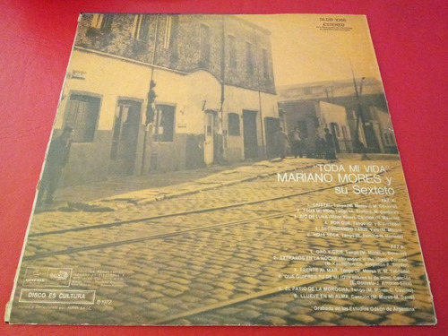 Lp Mariano Mores Y Su Sexteto Toda Mi Vida Vinilo (Usado)