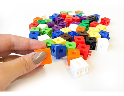 Imagem 8 de 8 de Cubos De Encaixe (linked Cubes Ou Math Links) Mmp
