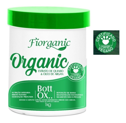 Bott Ox 1kg Extrato De Quiabo & Óleo De Argan - Fiorganic