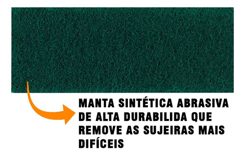 Kit 10 Esfregão Esponja Grande Gg 40cm Limpa Azulejo E Piso