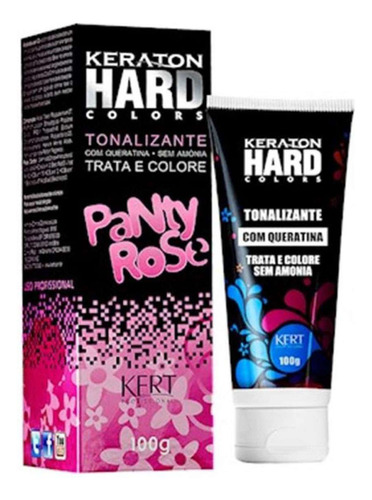 Kit Tintura Kert Cosméticos  Keraton hard colors Tonalizante tom panty rose