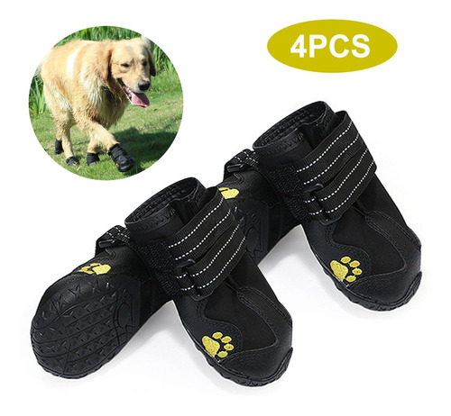 Perro Zapatos Botas Impermeable Zapatos Para Perros Con Refl