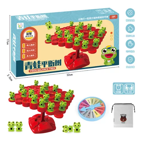 2 Pcs jogo matemática equilíbrio sapo,Brinquedos árvore equilíbrio