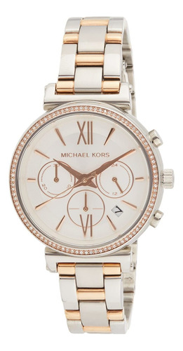 Reloj Mujer Michael Kors Mk6558 Cuarzo Pulso Oro Rosa En