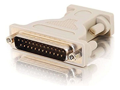 Adaptador Serial Rs232 Hembra A Db25 Macho, Color Beige