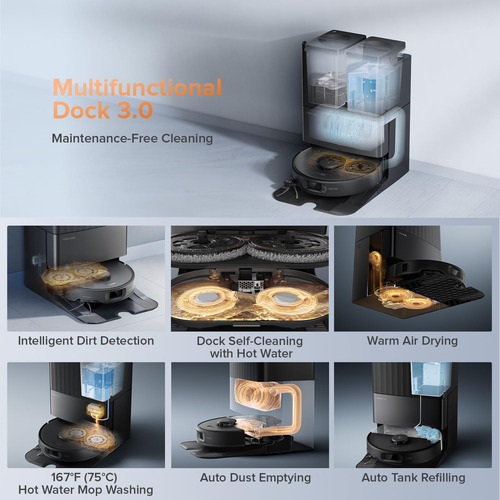 Roborock Qrevo Edge S5a Robot Aspiradora Y Trapeadora 17,000