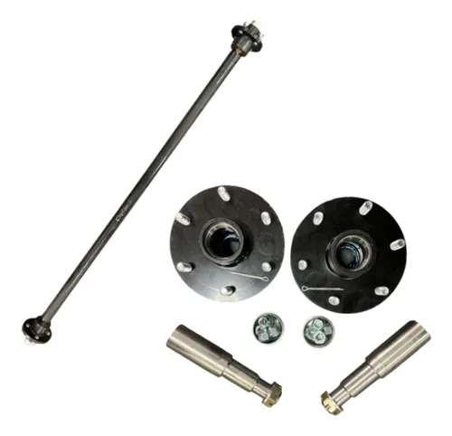 Eje Para Trailer Caño+juego De Masas 5x114 Para 1.500 Kg