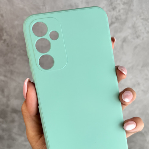 Funda Silicona Cubre Cámara Para Samsung Linea- Coolcase Verde Agua A16