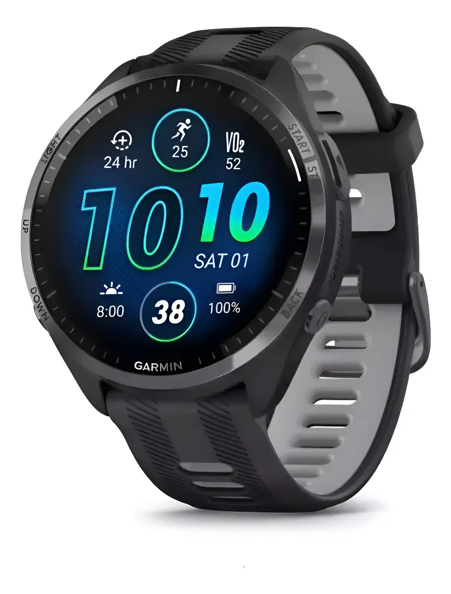 Smartwatch Gps Garmin Forerunner 965 Music 47mm Vo2 Triatlon Preto