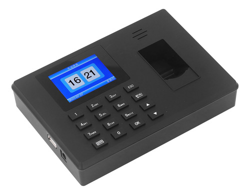 Funcionário Verificando O Tempo De Presença Por Impressão Di