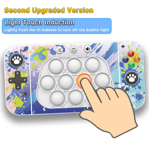 Juego De Mano De Empuje Rápido, Juguetes De Juego Con Luz Po