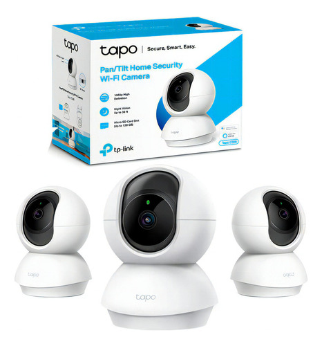 Cámara de seguridad TP-Link Tapo C200 V1 Tapo Smart con resolución de 2MP visión nocturna incluida blanca 