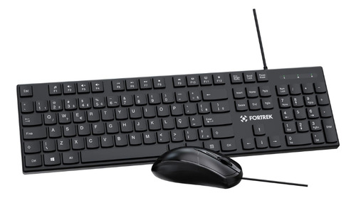 Kit Teclado E Mouse Office Fortrek C13 800dpi Usb 2.0 Abnt2
