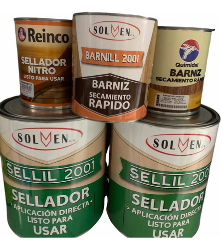 Sellador Y Barniz De Todo Tipo En 1/4 Y 1 Galon