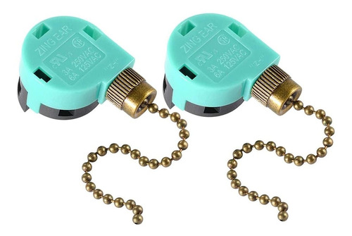 Interruptor Ventilador Techo Zing Ear Ze-268s6 Pull Chain 3