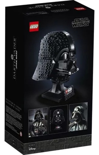 Juego De Cascos Lego Star Wars Darth Vader 75304 834, 3 Piez