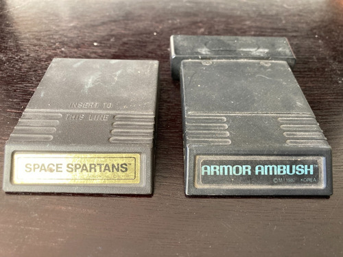 Atari 2600 Cartucho Mattel Armor Ambush Y Space Spartans