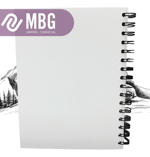 Imagen 4 de 6 de Block Dibujo Esbozo A5 240 Grs 40 Hojas -producto Premium-