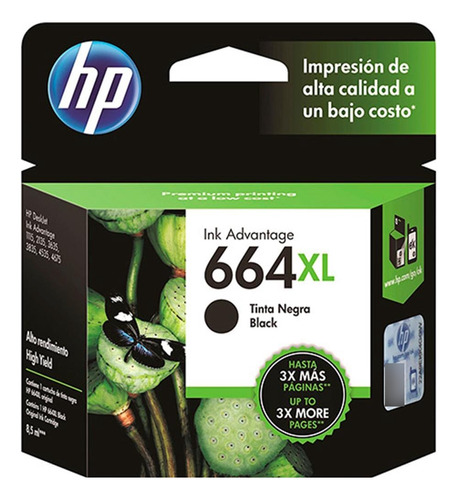 Cartucho Hp F6v31ab N 664xl Preto