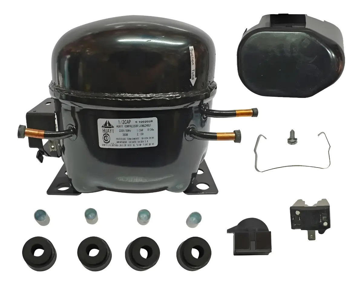 Motor Compresor Heladera Huayi 1/2 HP R134 R12