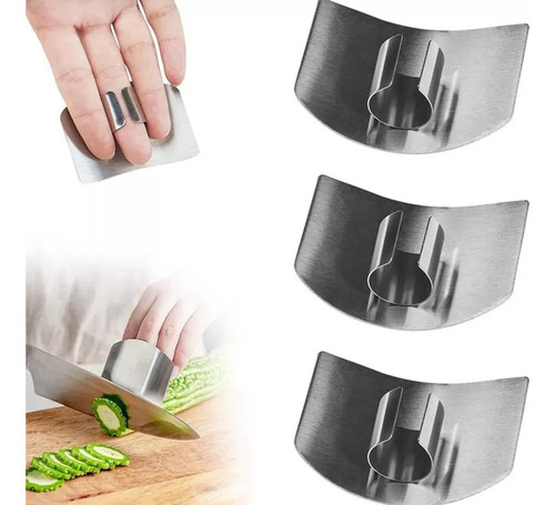 Para Protetor De Dedo De Aço Inoxidável, Proteção 3 Peças