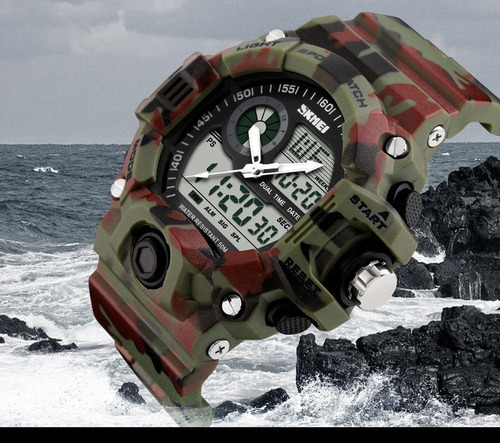 Imagen 6 de 6 de Reloj Deportivo Skmei Analogo Digital No G Shock Militar