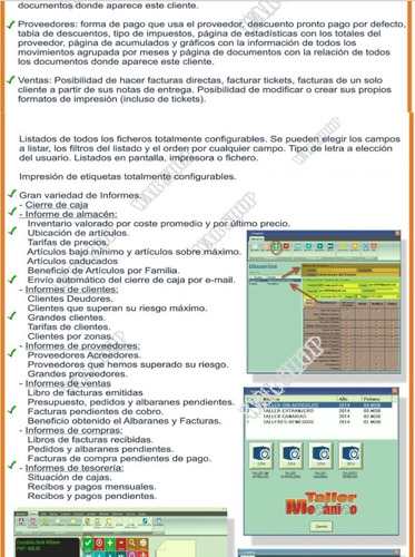 Software Taller Mecanico Programa Control Gestion Servicio