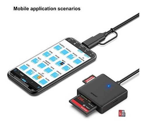 Lector Tarjetas Memoria Usb-c Benfei 4 En 1 - Sd, Micro Sd,