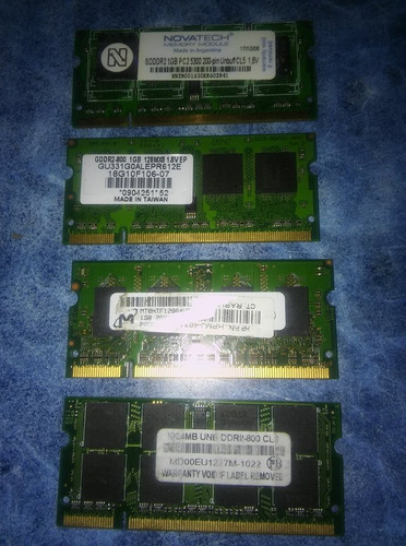 Memorias Ram Sodimm Dd2, 1gb Netbook, Notebook, All In One!