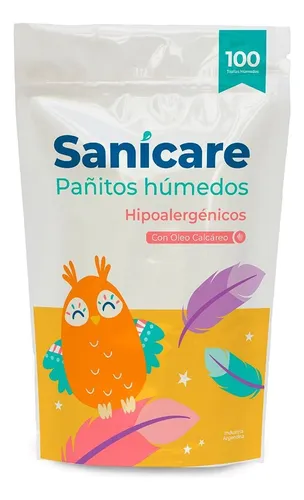 Toallitas Húmedas Baby Hipoalergénicas Avena Sanicare X100un